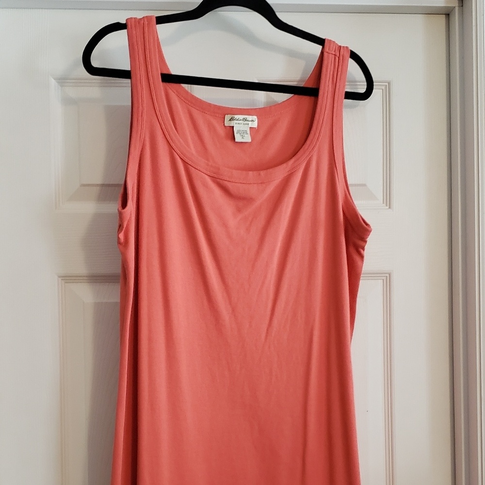 Eddie Bauer coral tank dress